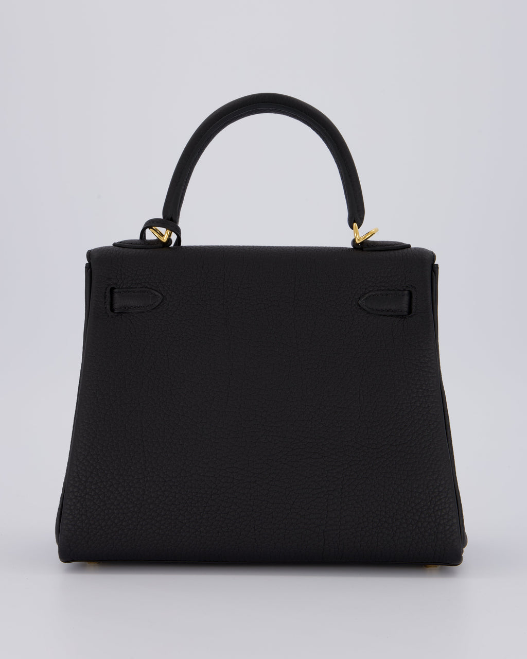 Hermès Kelly 25 Retourne Bag in Noir Togo Leather and Gold Hardware
