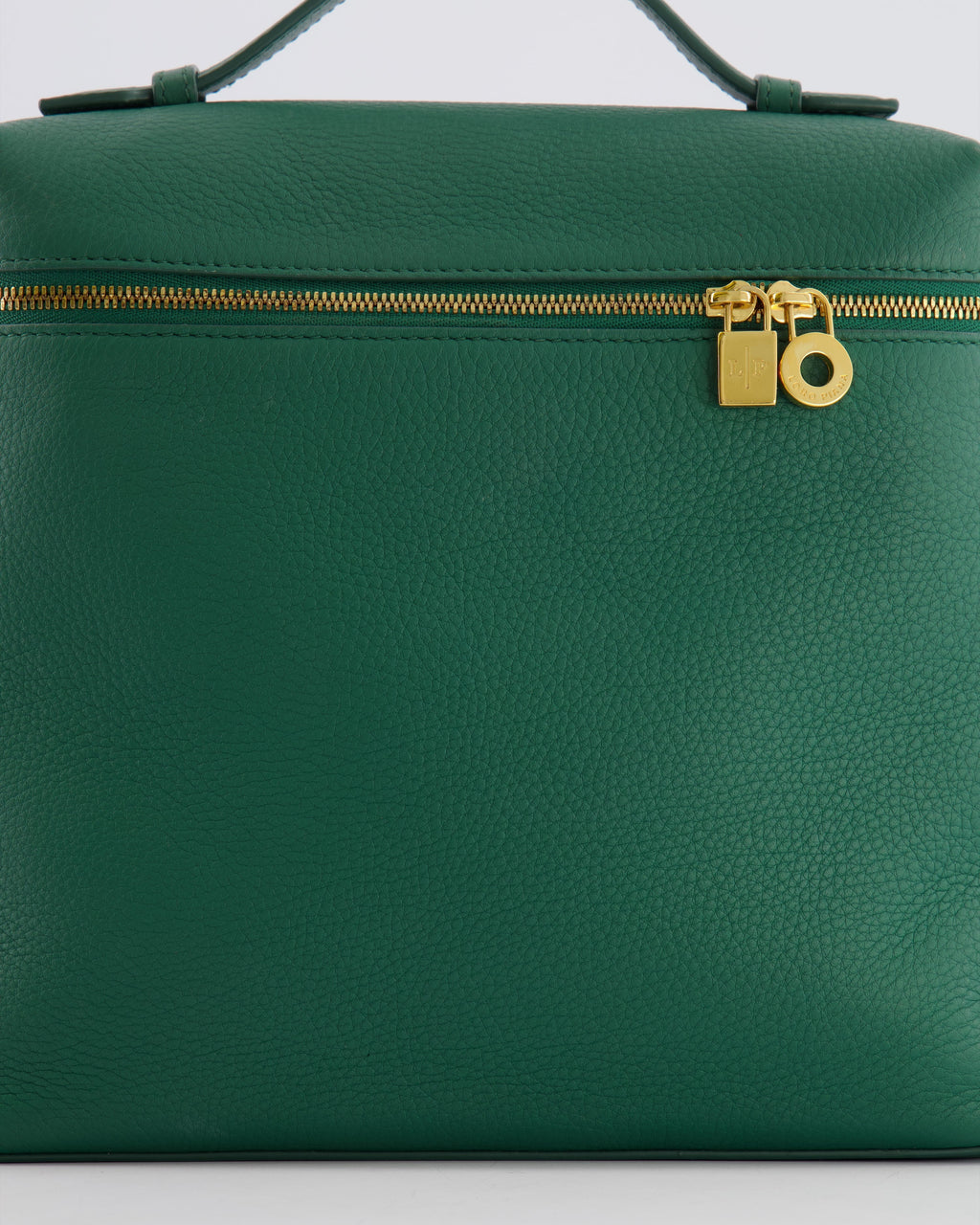 Loro Piana L23.5 Extra Pocket Backpack in Forest Green Grained Calfskin Leather with Gold Hardware RRP £2,900