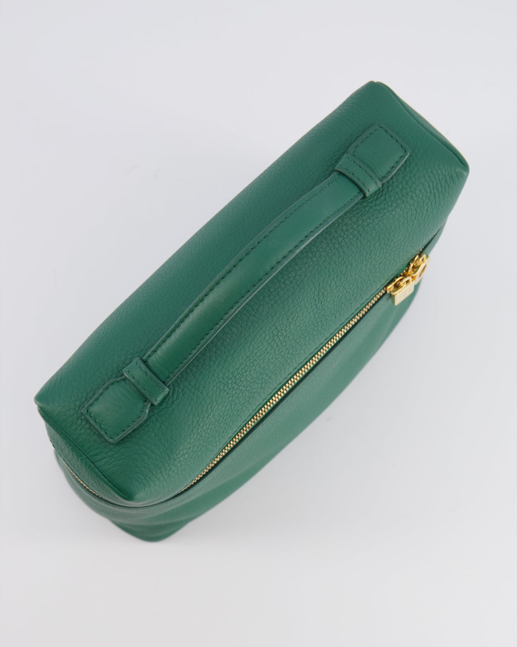 Loro Piana L23.5 Extra Pocket Backpack in Forest Green Grained Calfskin Leather with Gold Hardware RRP £2,900