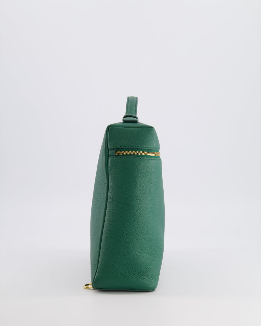 Loro Piana L23.5 Extra Pocket Backpack in Forest Green Grained Calfskin Leather with Gold Hardware RRP £2,900