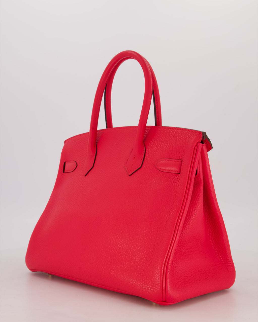 *RARE* Hermès Birkin 30 Retourne Bag in Rose Extreme Clemence Leather with Gold Hardware
