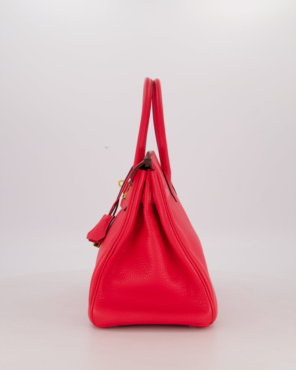 *RARE* Hermès Birkin 30 Retourne Bag in Rose Extreme Clemence Leather with Gold Hardware