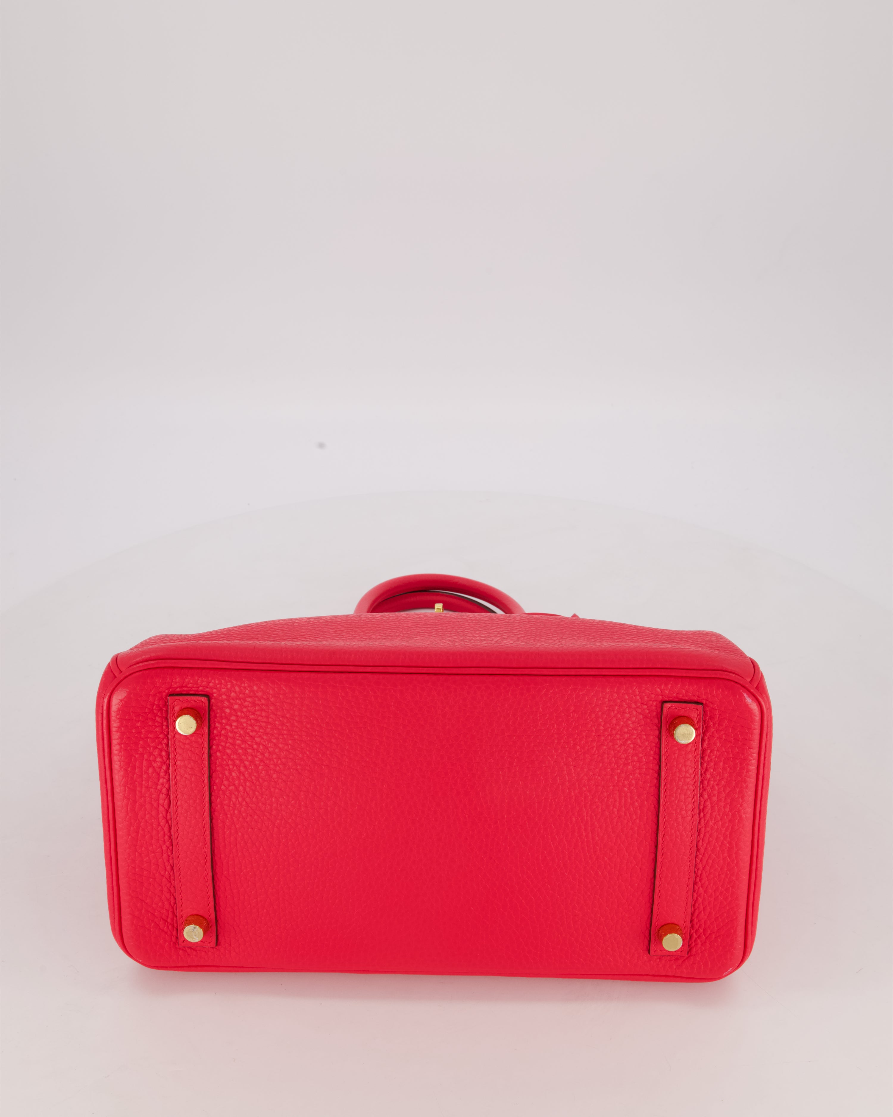 *RARE* Hermès Birkin 30 Retourne Bag in Rose Extreme Clemence Leather with Gold Hardware