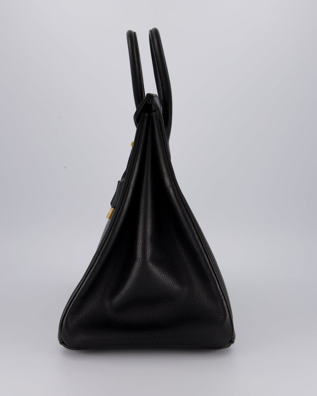 *RARE* Hermès Birkin 40 Retourne Bag in Black Ardennes Leather with Gold Hardware