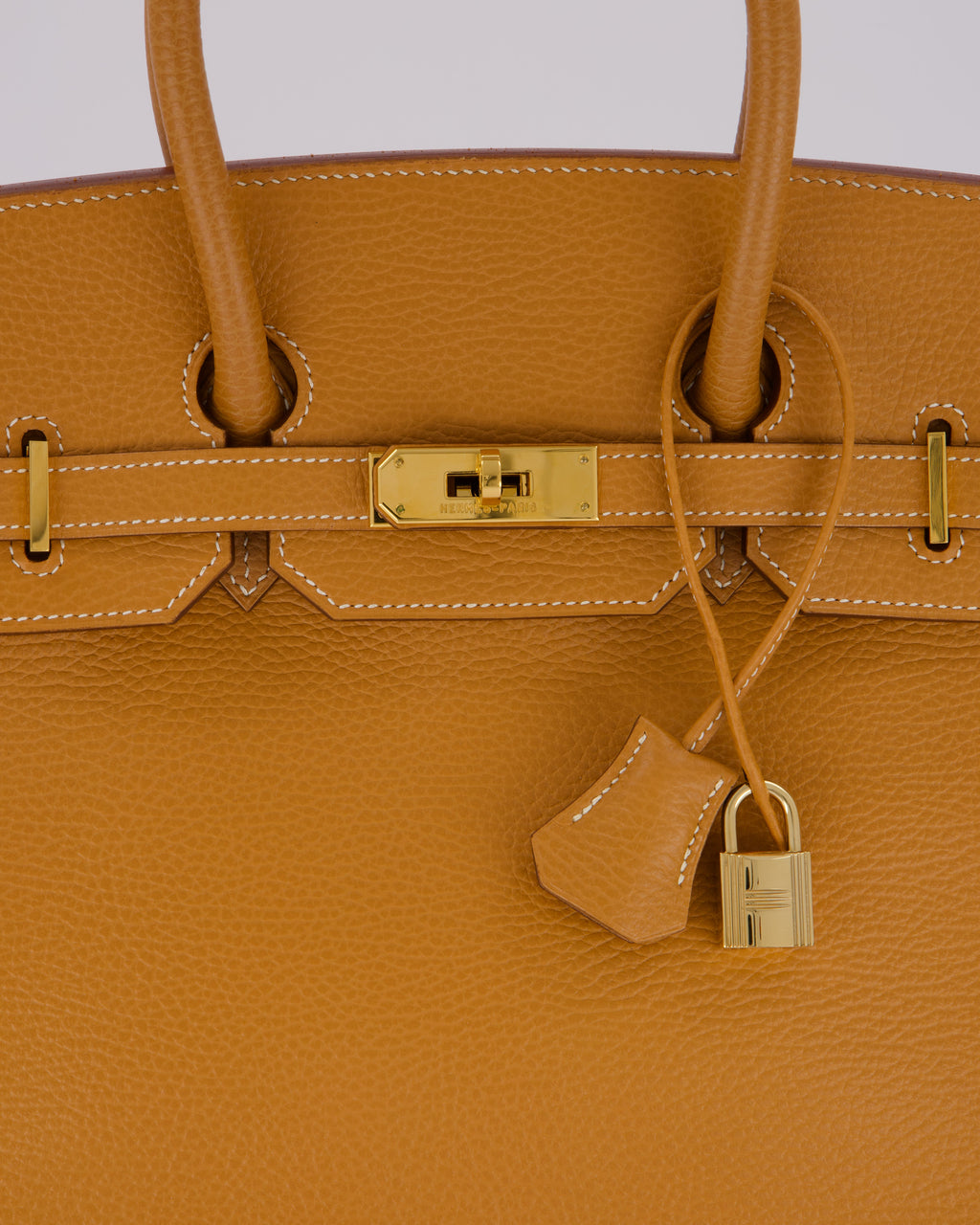*VERY RARE* Hermès Vintage Birkin 35 Retourne Bag in Naturel Ardennes Leather With Gold Hardware