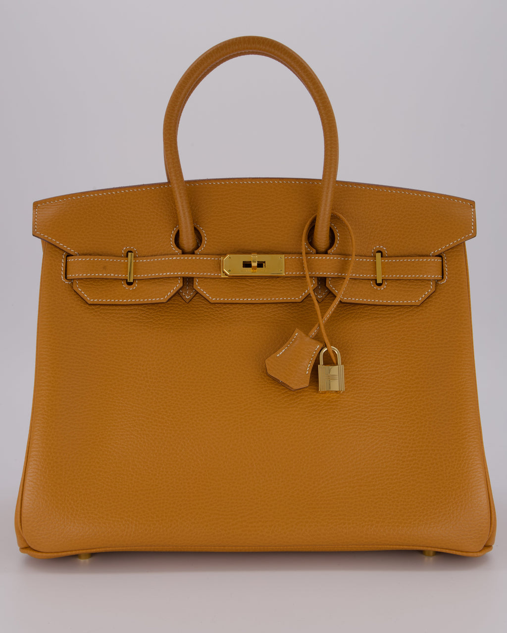 *VERY RARE* Hermès Vintage Birkin 35 Retourne Bag in Naturel Ardennes Leather With Gold Hardware