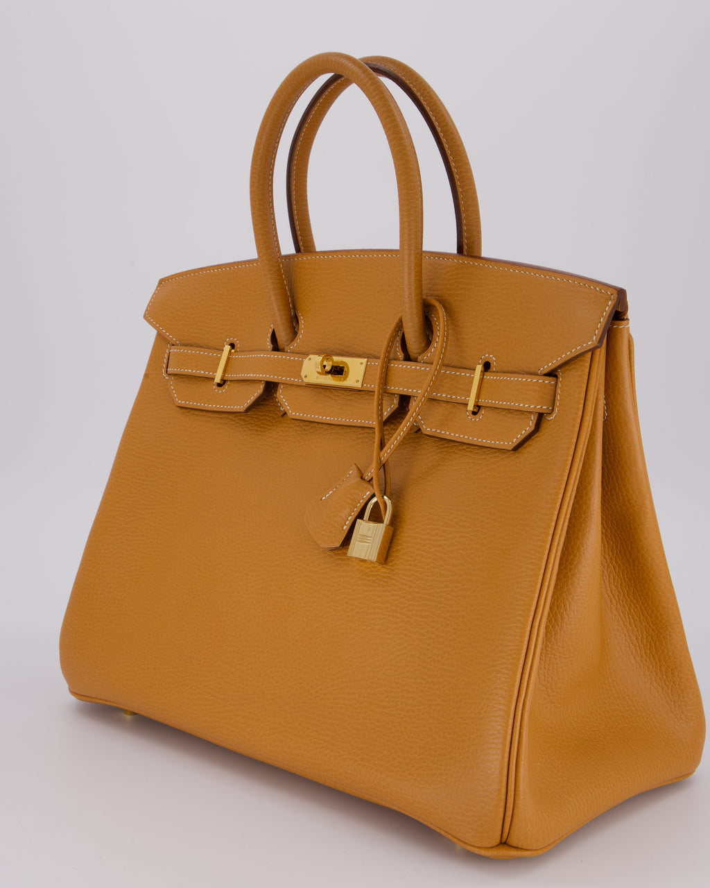 *VERY RARE* Hermès Vintage Birkin 35 Retourne Bag in Naturel Ardennes Leather With Gold Hardware