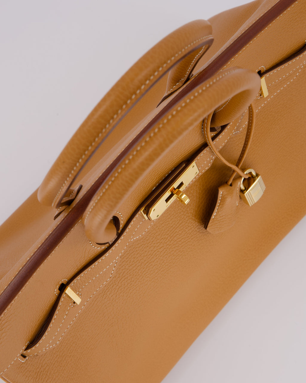 *VERY RARE* Hermès Vintage Birkin 35 Retourne Bag in Naturel Ardennes Leather With Gold Hardware
