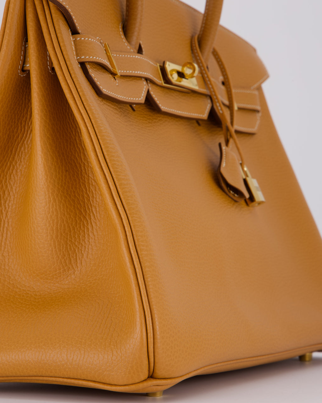 *VERY RARE* Hermès Vintage Birkin 35 Retourne Bag in Naturel Ardennes Leather With Gold Hardware