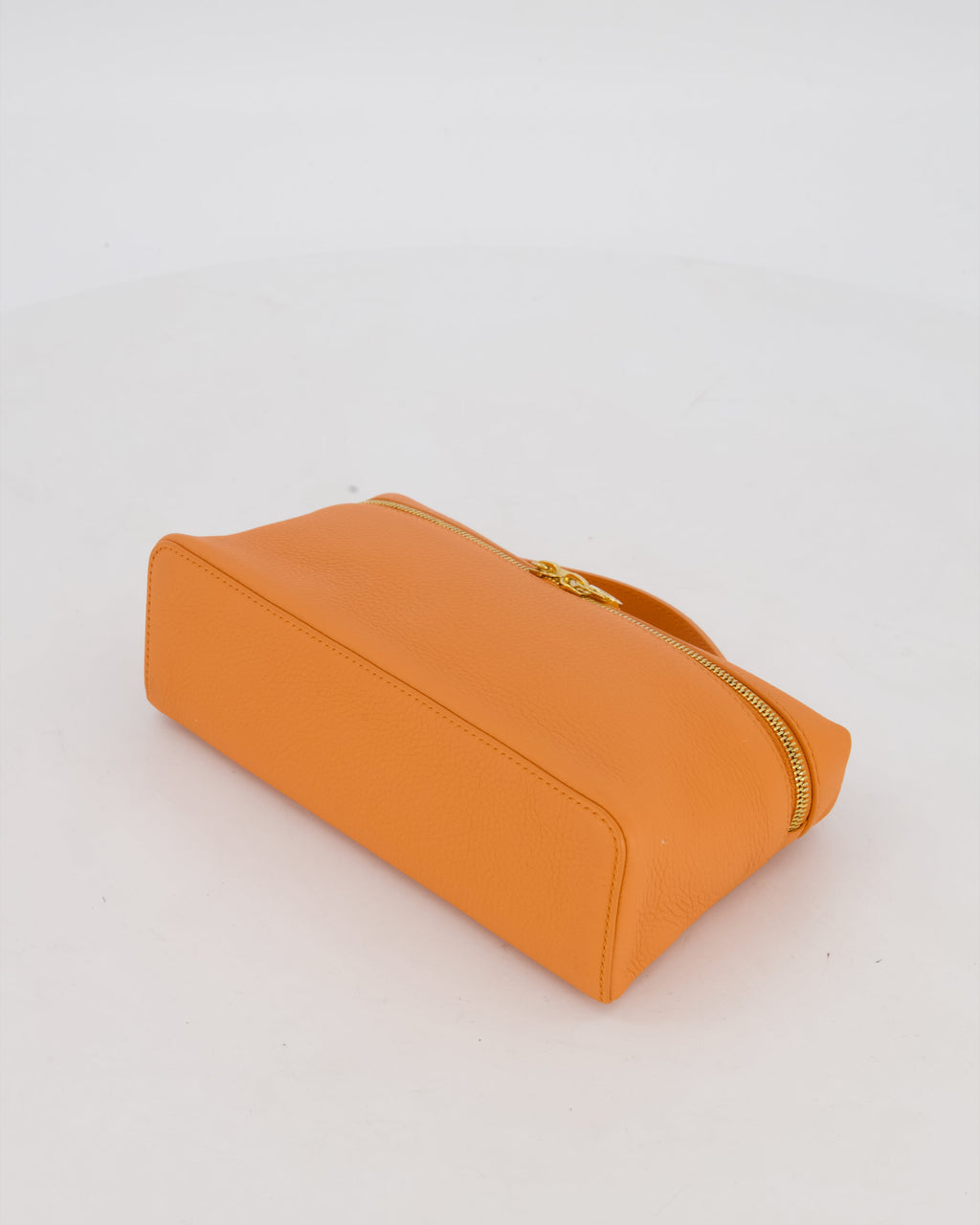 Loro Piana Extra Pocket L19 Bag in Orange Calfskin Leather with Gold Hardware