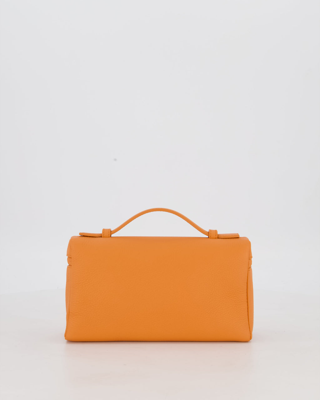 Loro Piana Extra Pocket L19 Bag in Orange Calfskin Leather with Gold Hardware