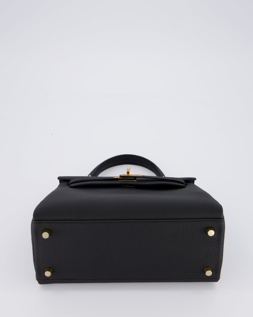 Hermès Kelly 25 Retourne Bag in Noir Togo Leather with Gold Hardware