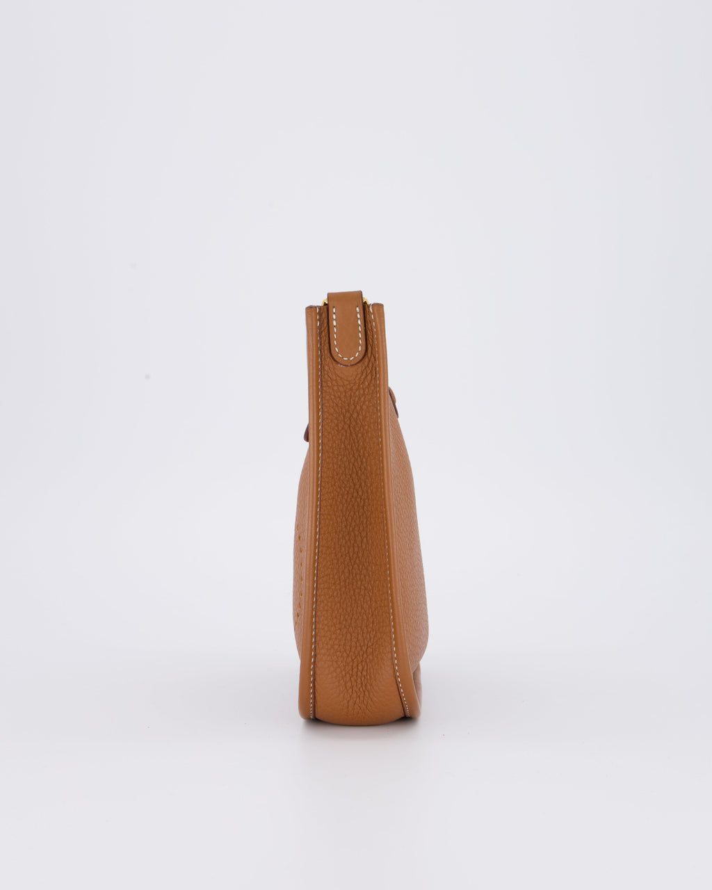 Hermès Mini Evelyne 16 Bag in Gold Taurillon Clemence Leather with Gold Hardware