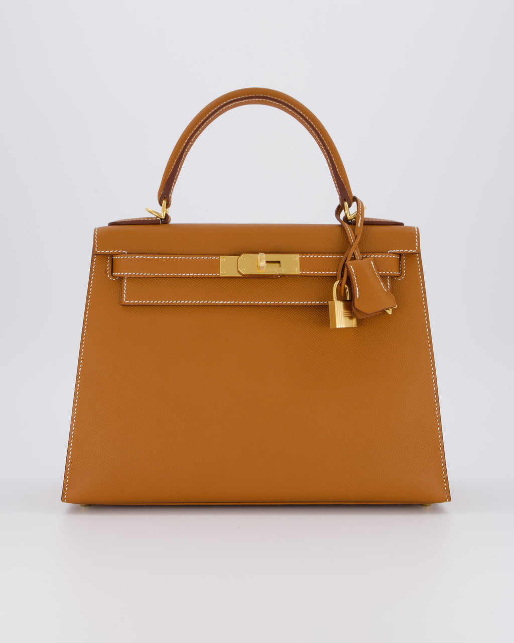 Hermès Kelly 28 Sellier Bag in Gold Epsom Leather with Gold Hardware