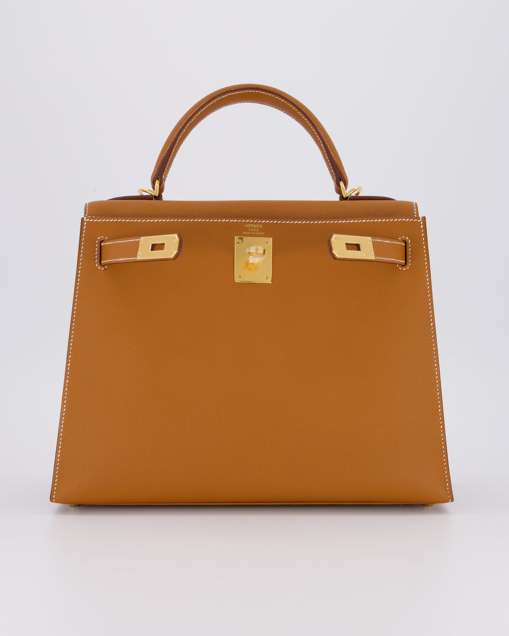 Hermès Kelly 28 Sellier Bag in Gold Epsom Leather with Gold Hardware