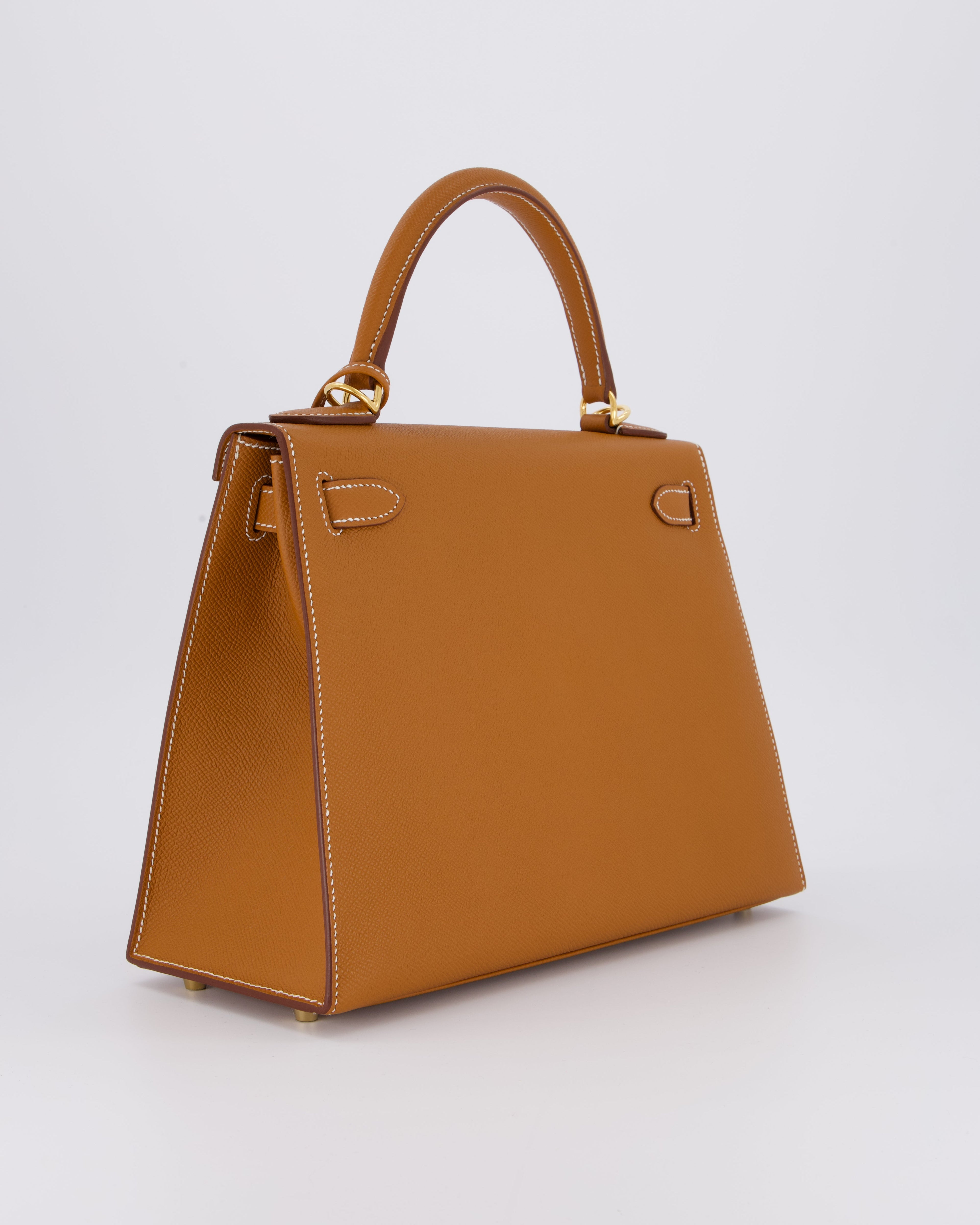 Hermès Kelly 28 Sellier Bag in Gold Epsom Leather with Gold Hardware
