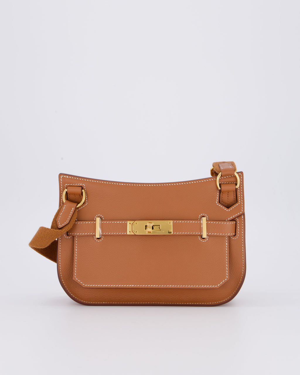 *RARE* Hermès Mini Jypsiere Bag in Gold Evercolour Leather with Gold Hardware