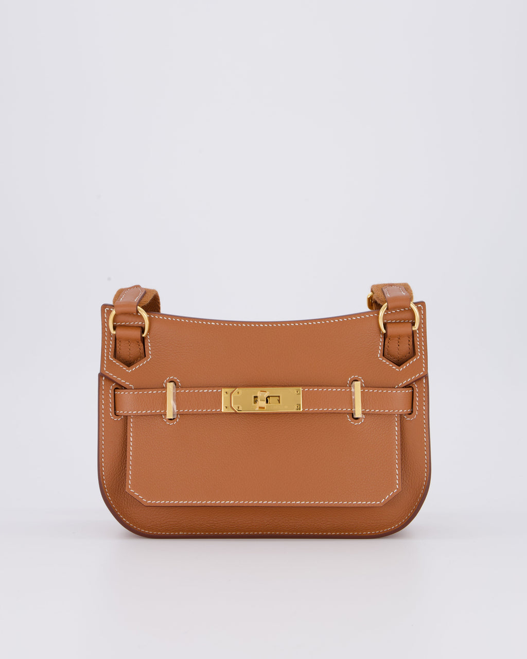 *RARE* Hermès Mini Jypsiere Bag in Gold Evercolour Leather with Gold Hardware