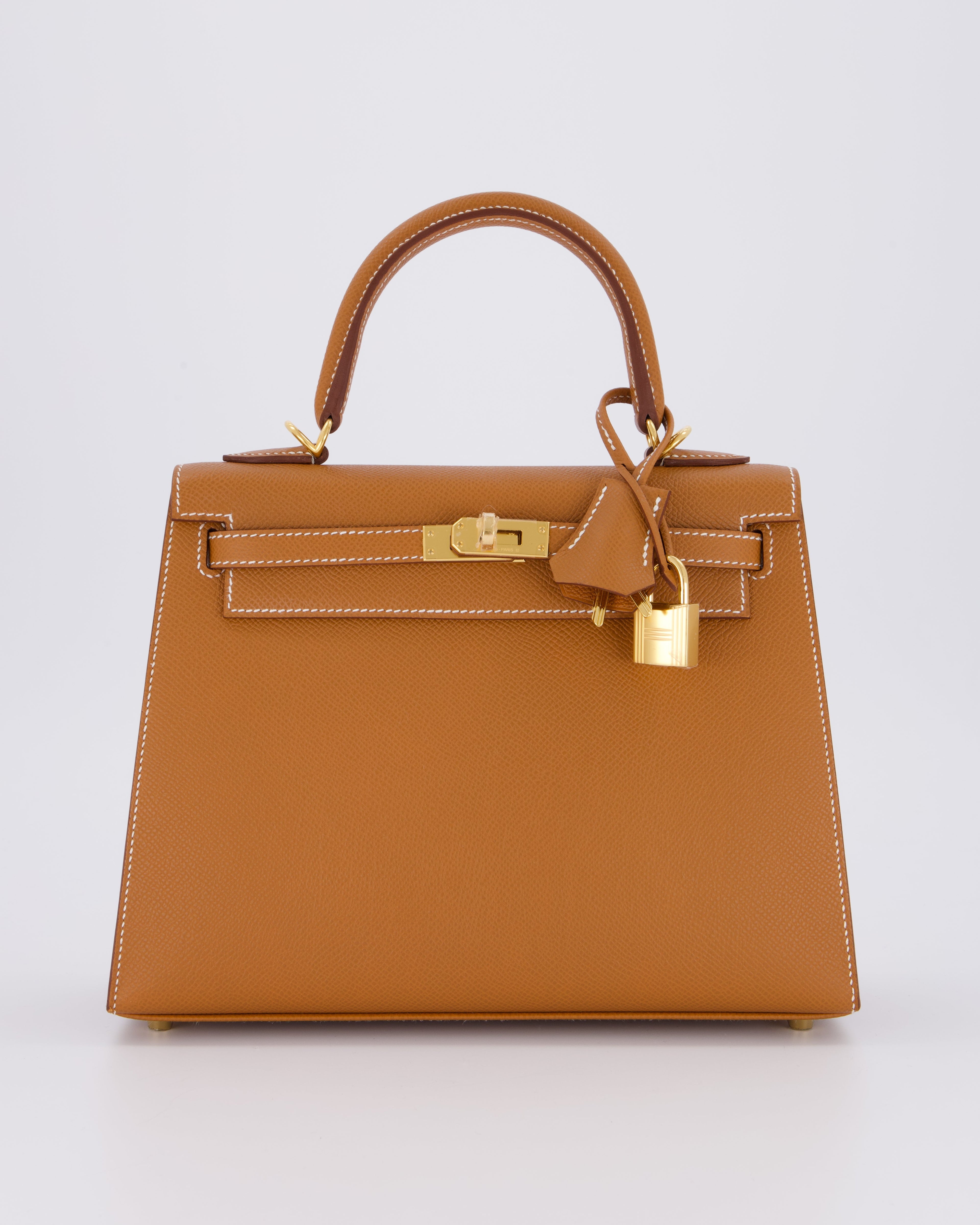 *HOLY GRAIL* Hermès Kelly 25 Sellier Bag in Gold Epsom Leather with Gold Hardware