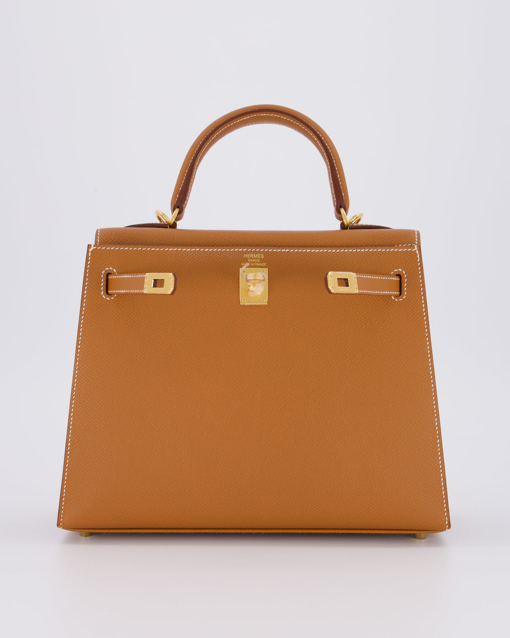 *HOLY GRAIL* Hermès Kelly 25 Sellier Bag in Gold Epsom Leather with Gold Hardware