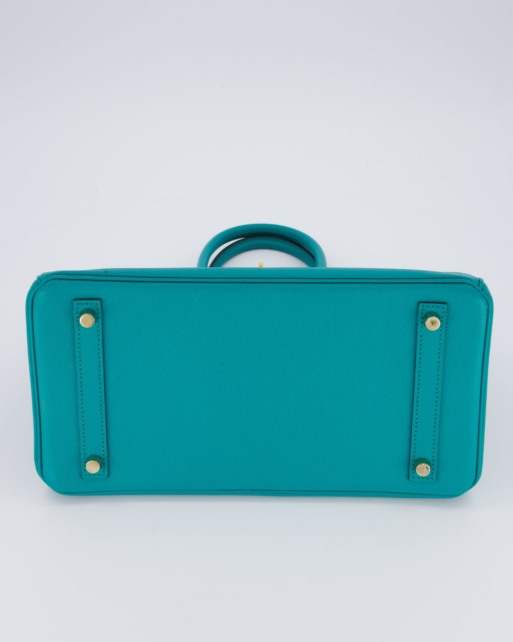 Hermès Birkin 30cm Retourne Bag In Blue Paon Espom Leather With Gold Hardware