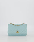 Chanel Blue Trendy Wallet on Chain Bag in Lambskin Leather with Gold Hardware