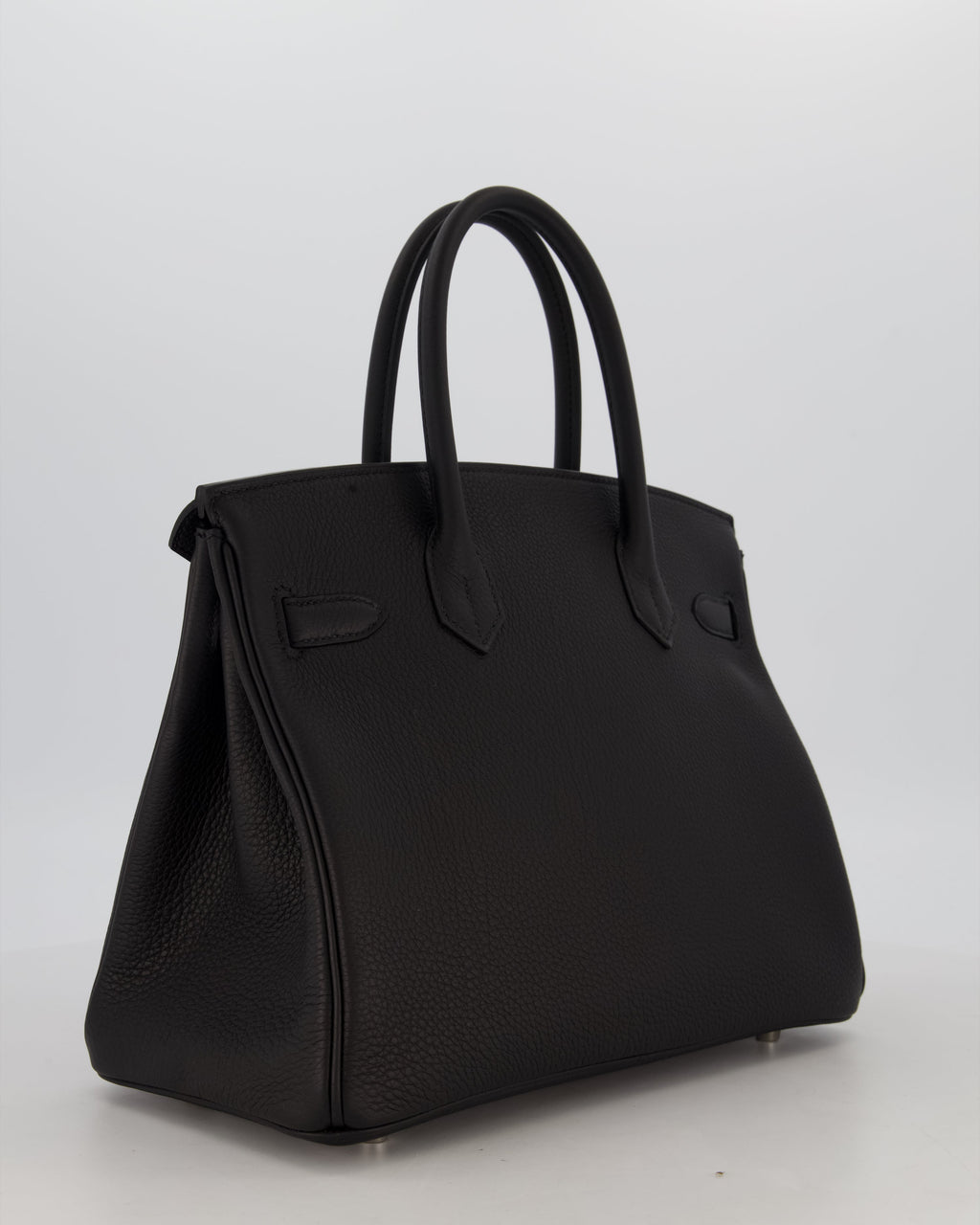 *VERY RARE* Hermès Birkin 30 Retourne Bag in Noir Togo Leather with Palladium Hardware
