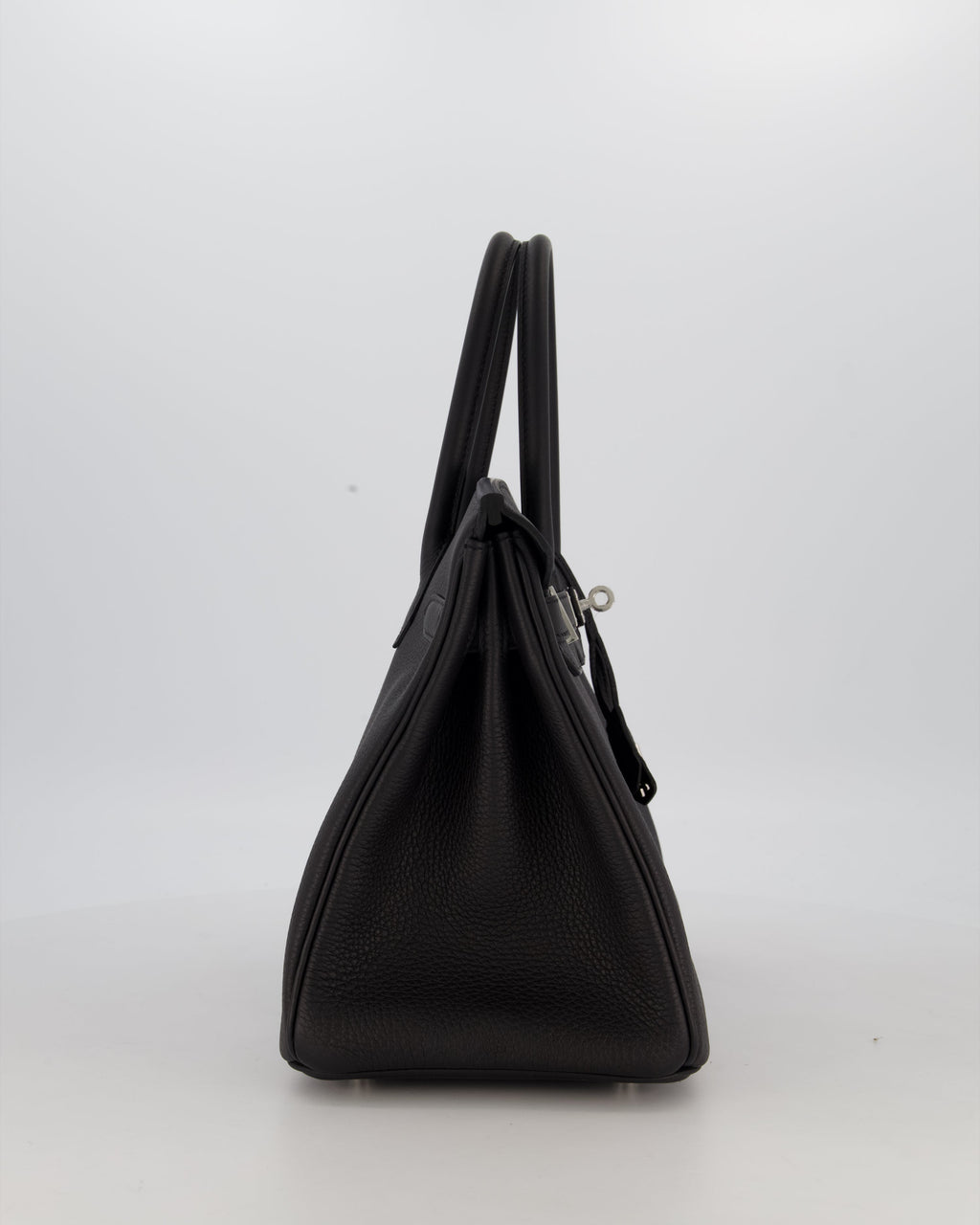 *VERY RARE* Hermès Birkin 30 Retourne Bag in Noir Togo Leather with Palladium Hardware
