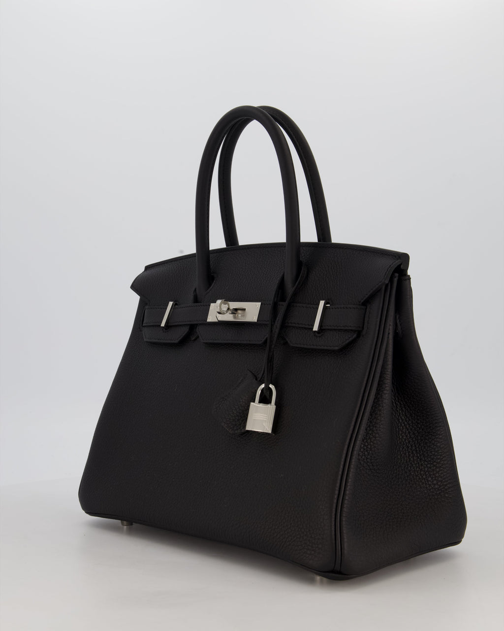 *VERY RARE* Hermès Birkin 30 Retourne Bag in Noir Togo Leather with Palladium Hardware