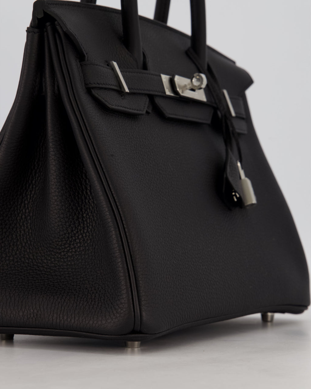 *VERY RARE* Hermès Birkin 30 Retourne Bag in Noir Togo Leather with Palladium Hardware