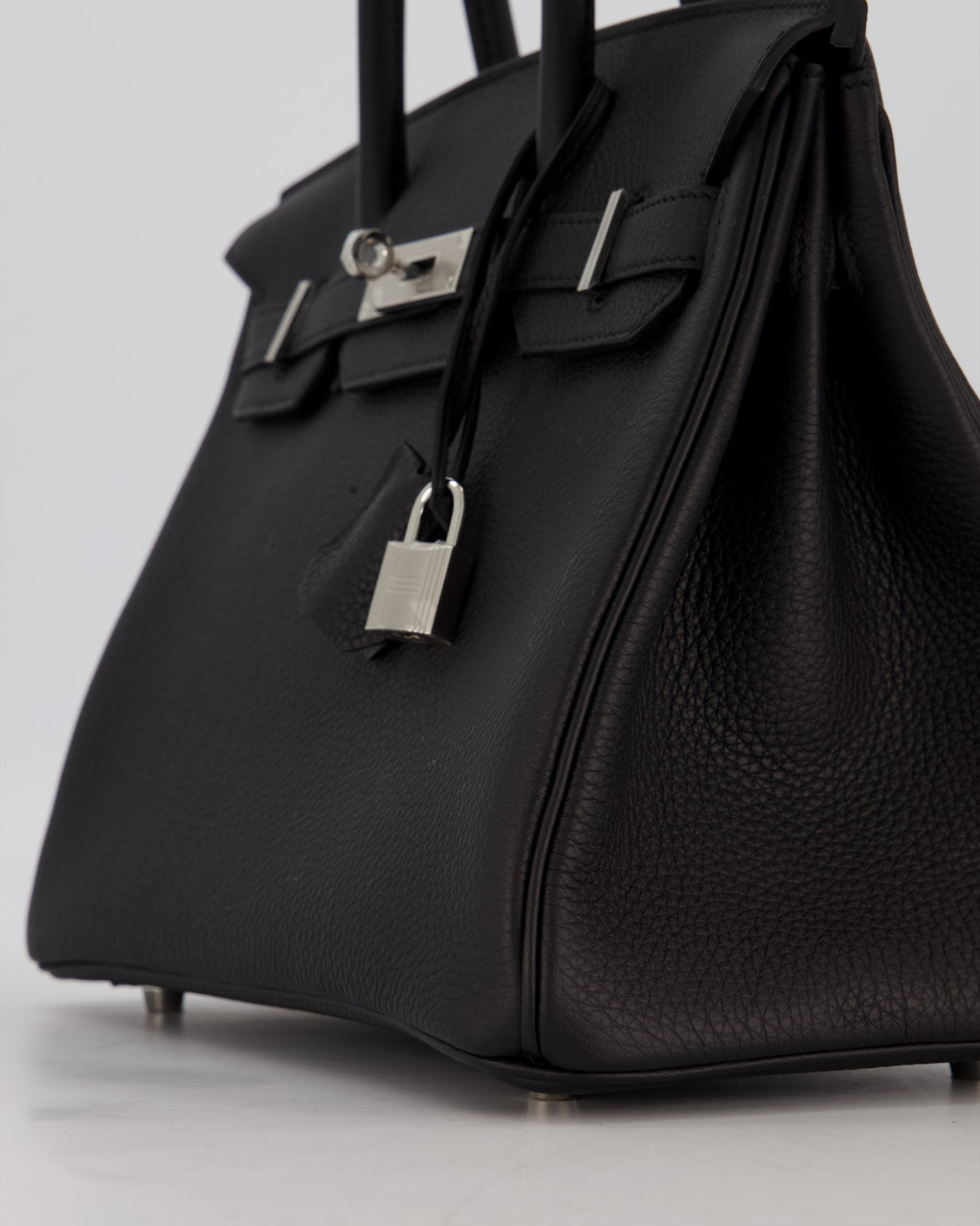 *VERY RARE* Hermès Birkin 30 Retourne Bag in Noir Togo Leather with Palladium Hardware