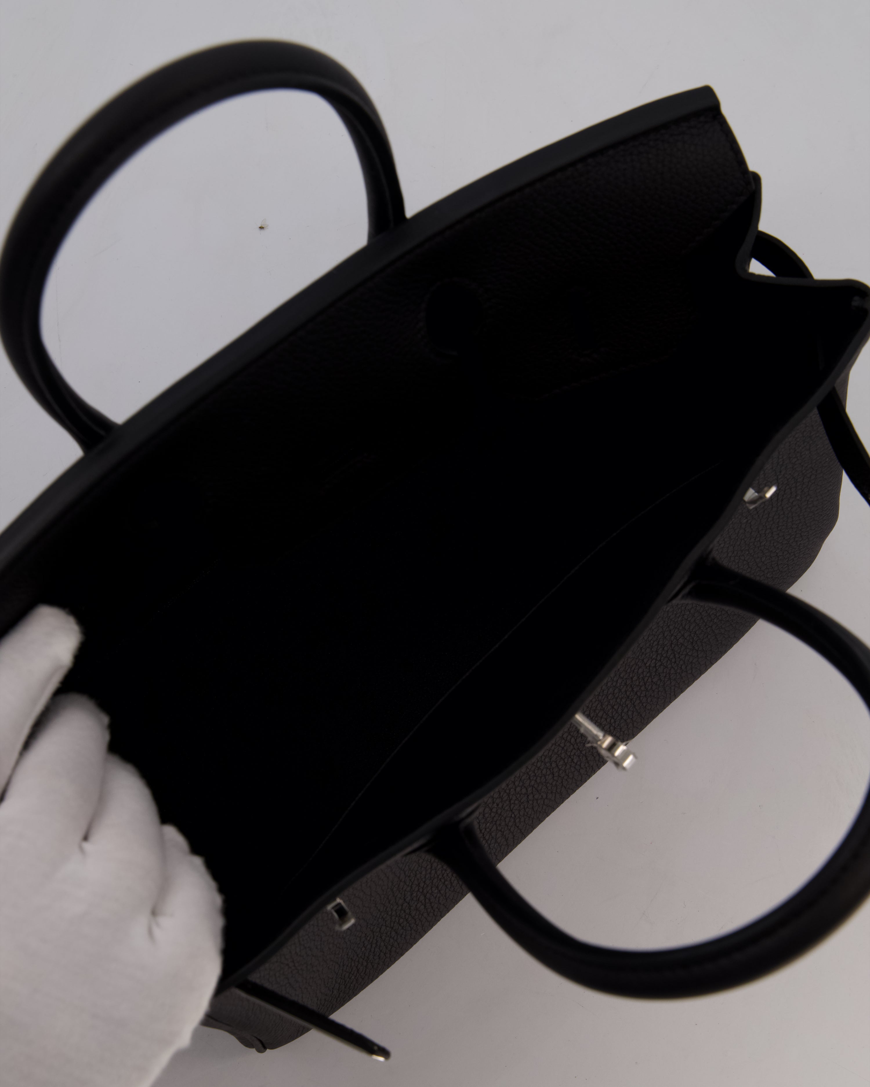 *VERY RARE* Hermès Birkin 30 Retourne Bag in Noir Togo Leather with Palladium Hardware