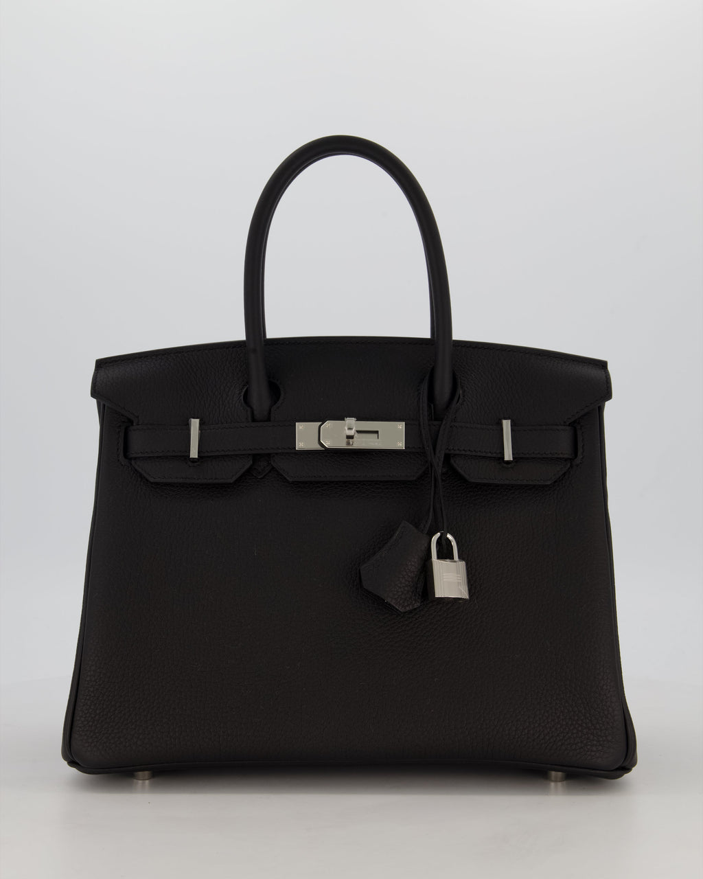 *VERY RARE* Hermès Birkin 30 Retourne Bag in Noir Togo Leather with Palladium Hardware