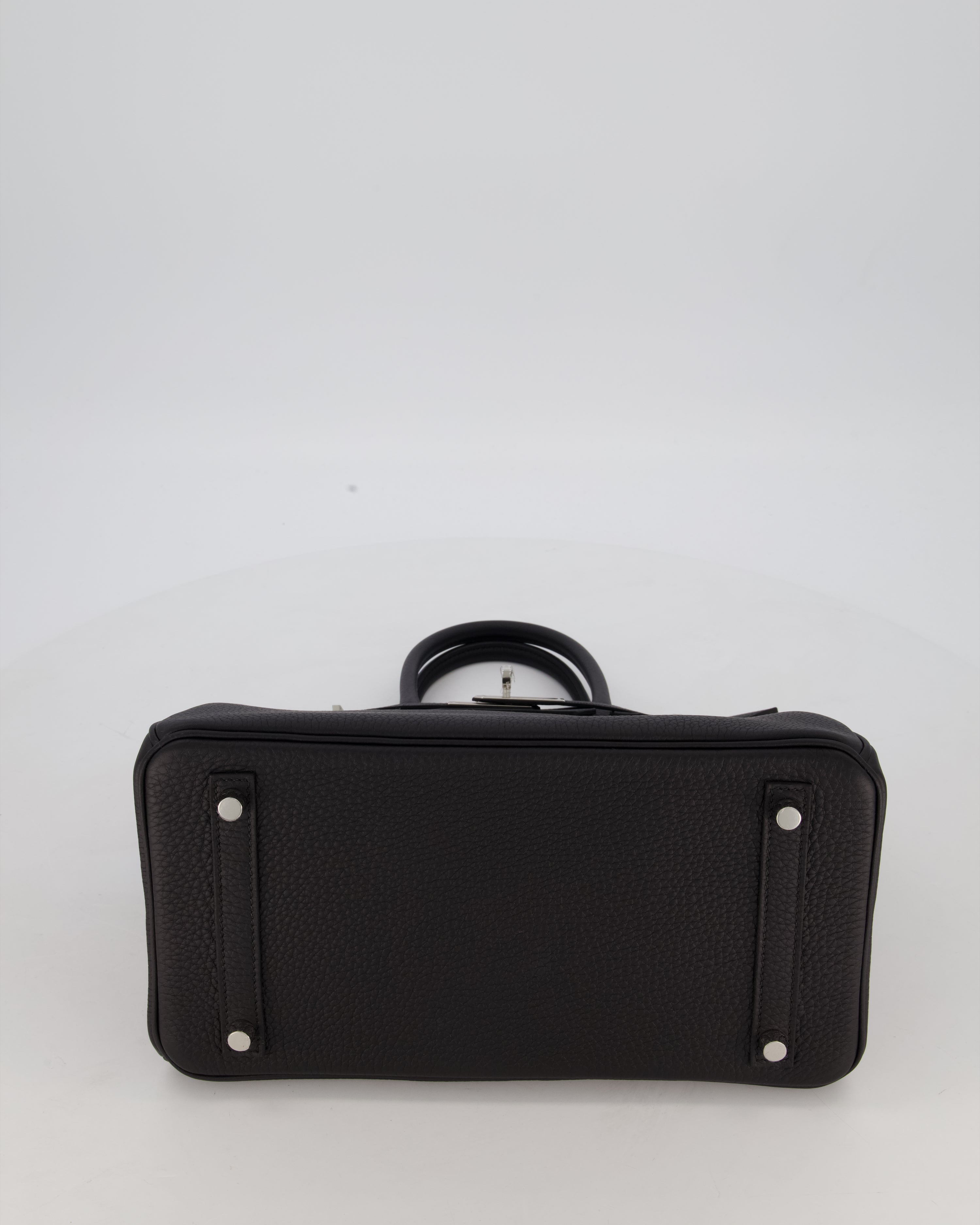 *VERY RARE* Hermès Birkin 30 Retourne Bag in Noir Togo Leather with Palladium Hardware