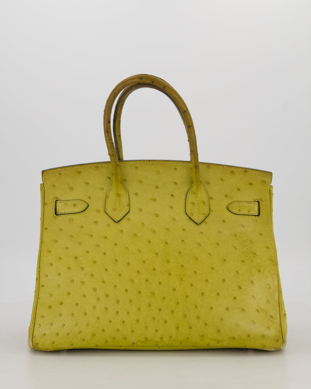 Hermès Birkin 30 Retourne Bag in Vert Anís Ostrich Leather with Palladium Hardware