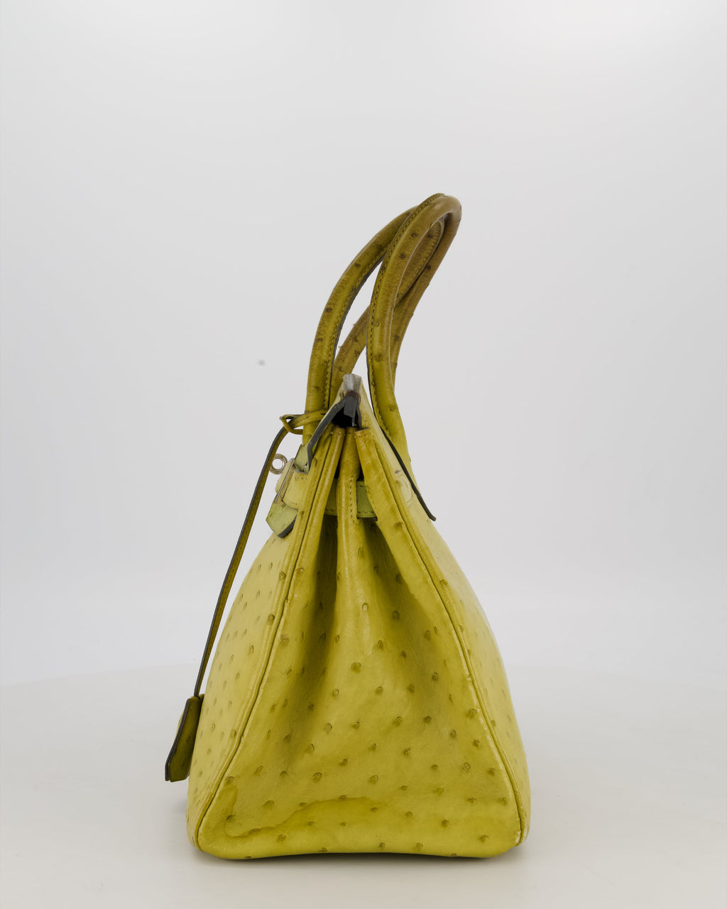 Hermès Birkin 30 Retourne Bag in Vert Anís Ostrich Leather with Palladium Hardware