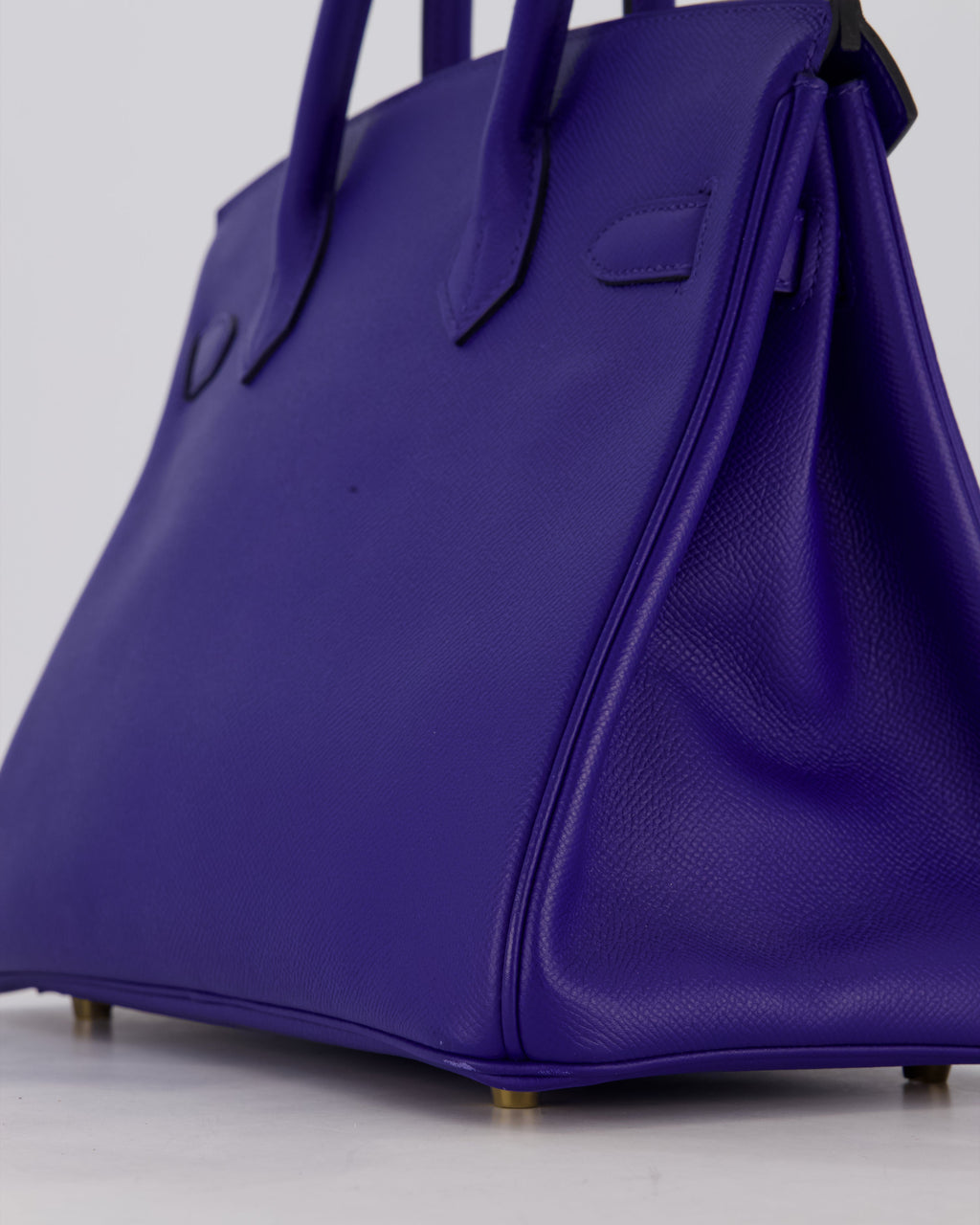 Hermès Birkin 30 Retourne Bag in Bleu Electrique Epsom Leather with Gold Hardware