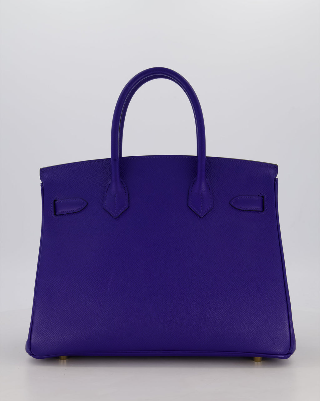 Hermès Birkin 30 Retourne Bag in Bleu Electrique Epsom Leather with Gold Hardware
