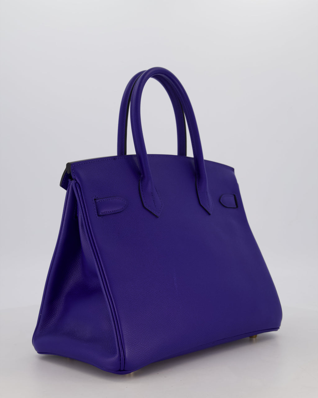 Hermès Birkin 30 Retourne Bag in Bleu Electrique Epsom Leather with Gold Hardware