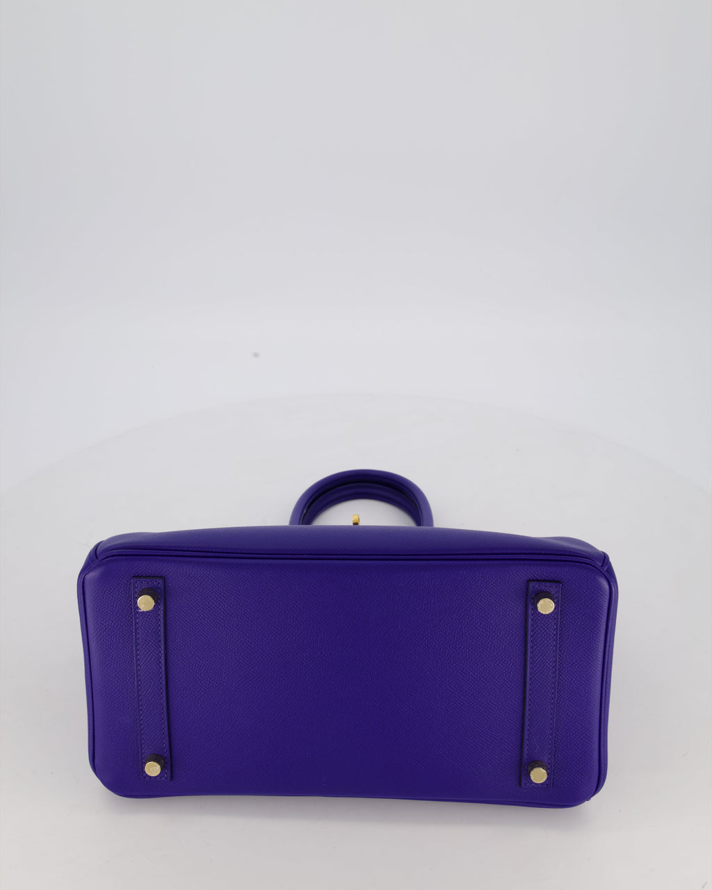 Hermès Birkin 30 Retourne Bag in Bleu Electrique Epsom Leather with Gold Hardware