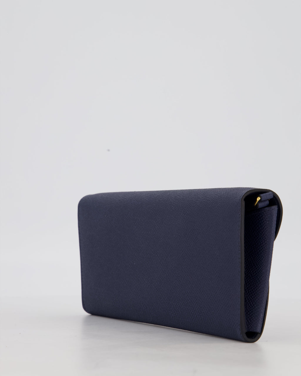Hermès Maillon To Go Bag in Bleu Saphir Epsom Leather with Gold Hardware and Bleu Saphir Enamel
