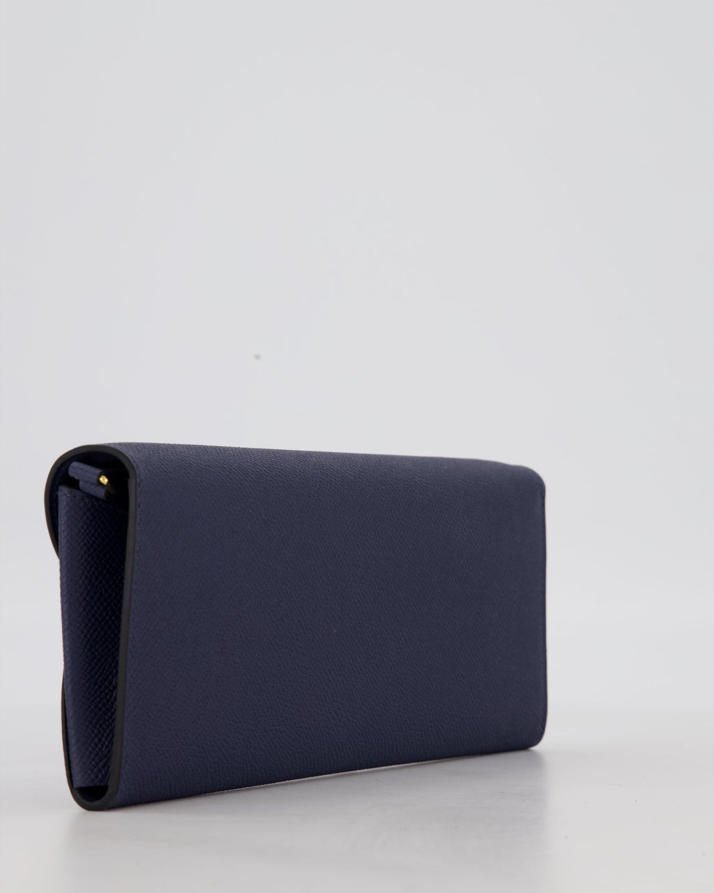 Hermès Maillon To Go Bag in Bleu Saphir Epsom Leather with Gold Hardware and Bleu Saphir Enamel
