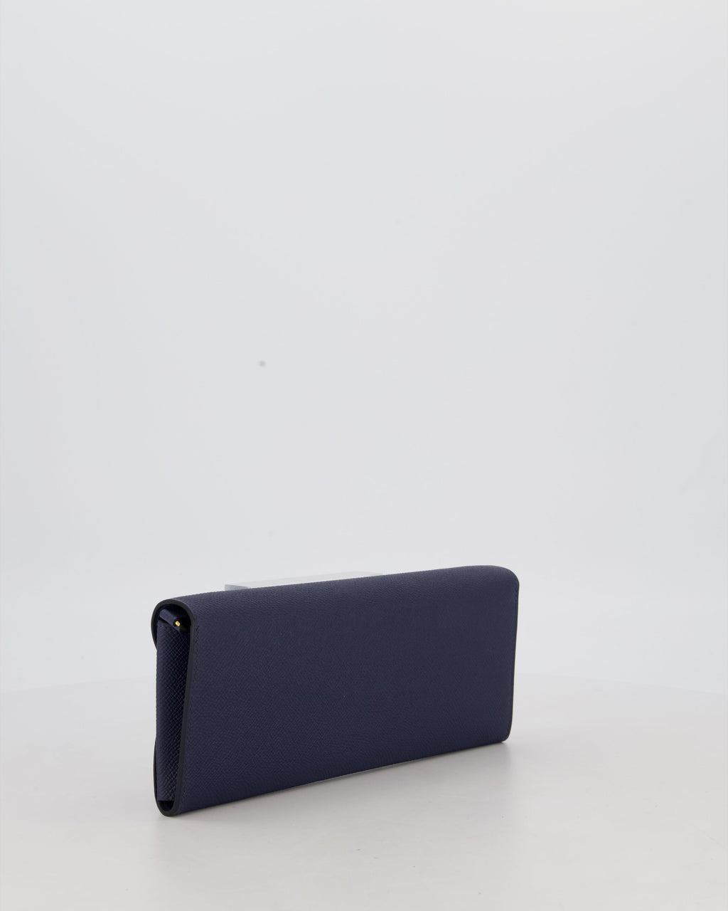 Hermès Maillon To Go Bag in Bleu Saphir Epsom Leather with Gold Hardware and Bleu Saphir Enamel