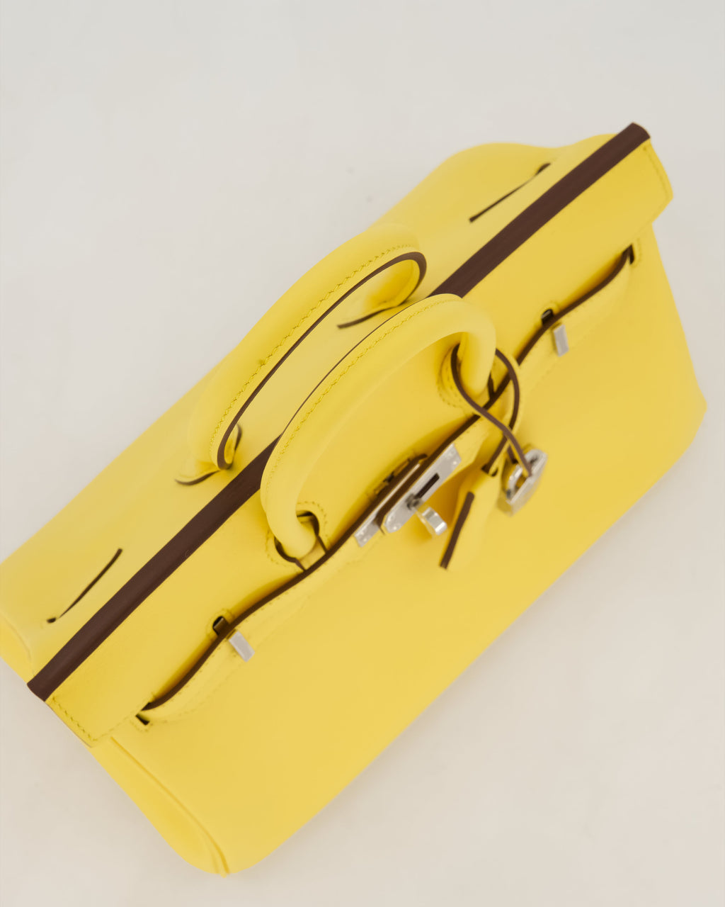 *RARE COLOUR* Hermès Birkin 25 Retourne Bag in Jaune Mango Swift Leather with Palladium Hardware