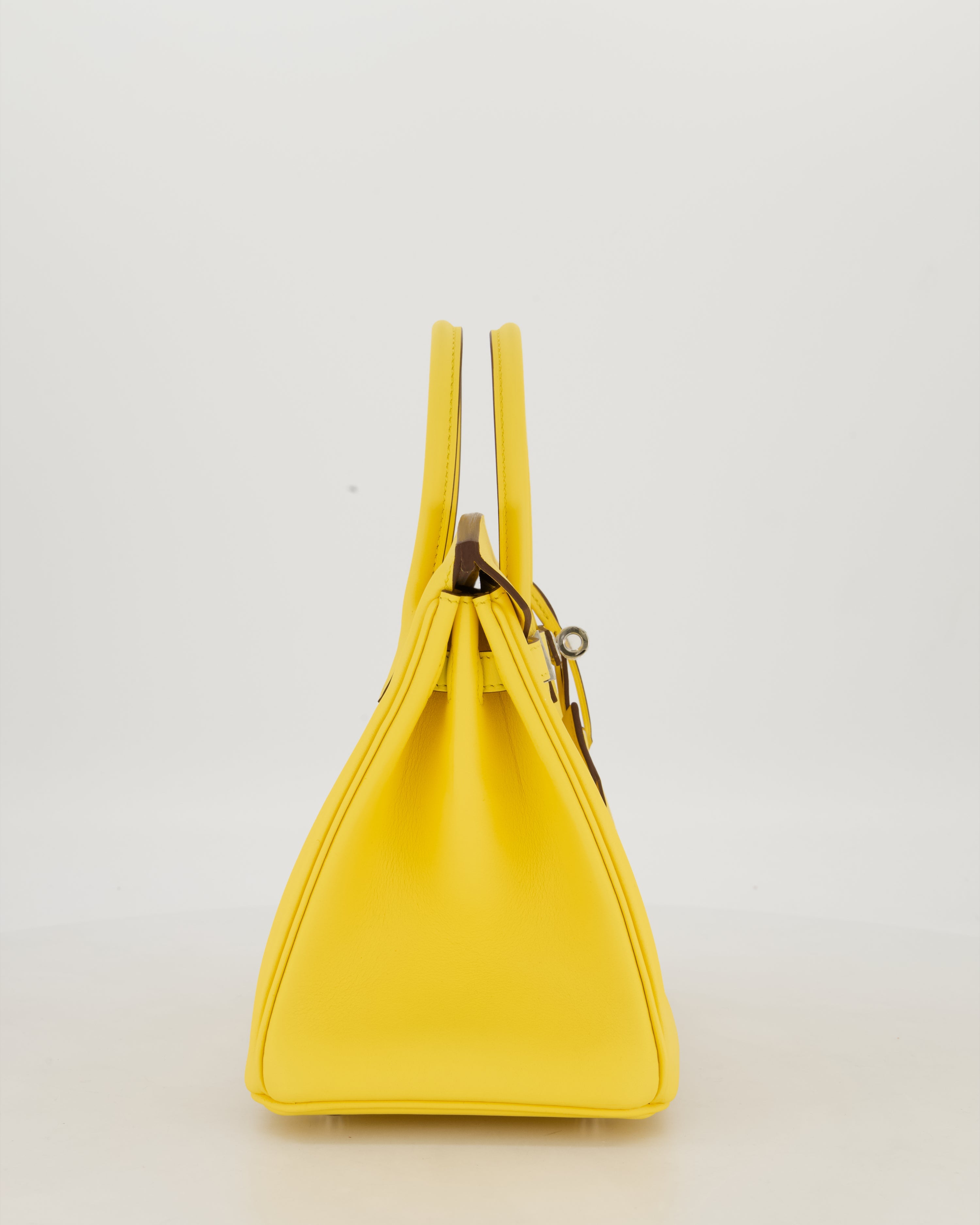 *RARE COLOUR* Hermès Birkin 25 Retourne Bag in Jaune Mango Swift Leather with Palladium Hardware