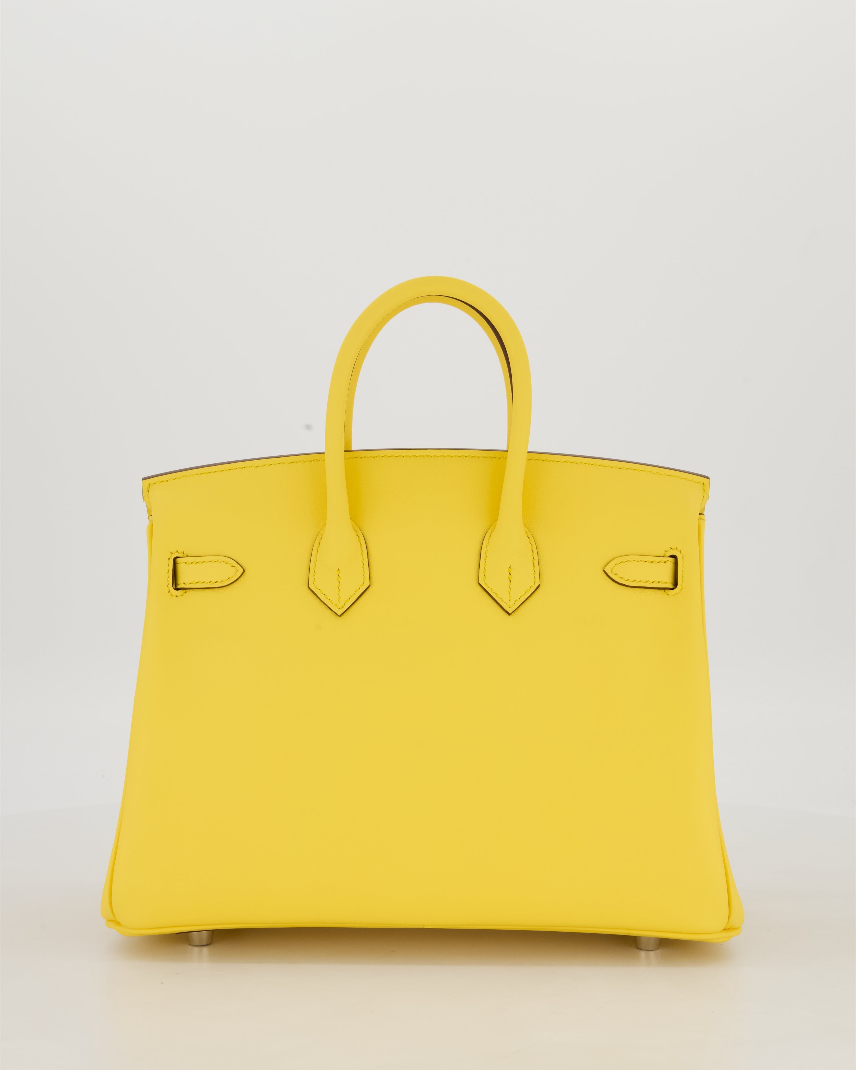 *RARE COLOUR* Hermès Birkin 25 Retourne Bag in Jaune Mango Swift Leather with Palladium Hardware