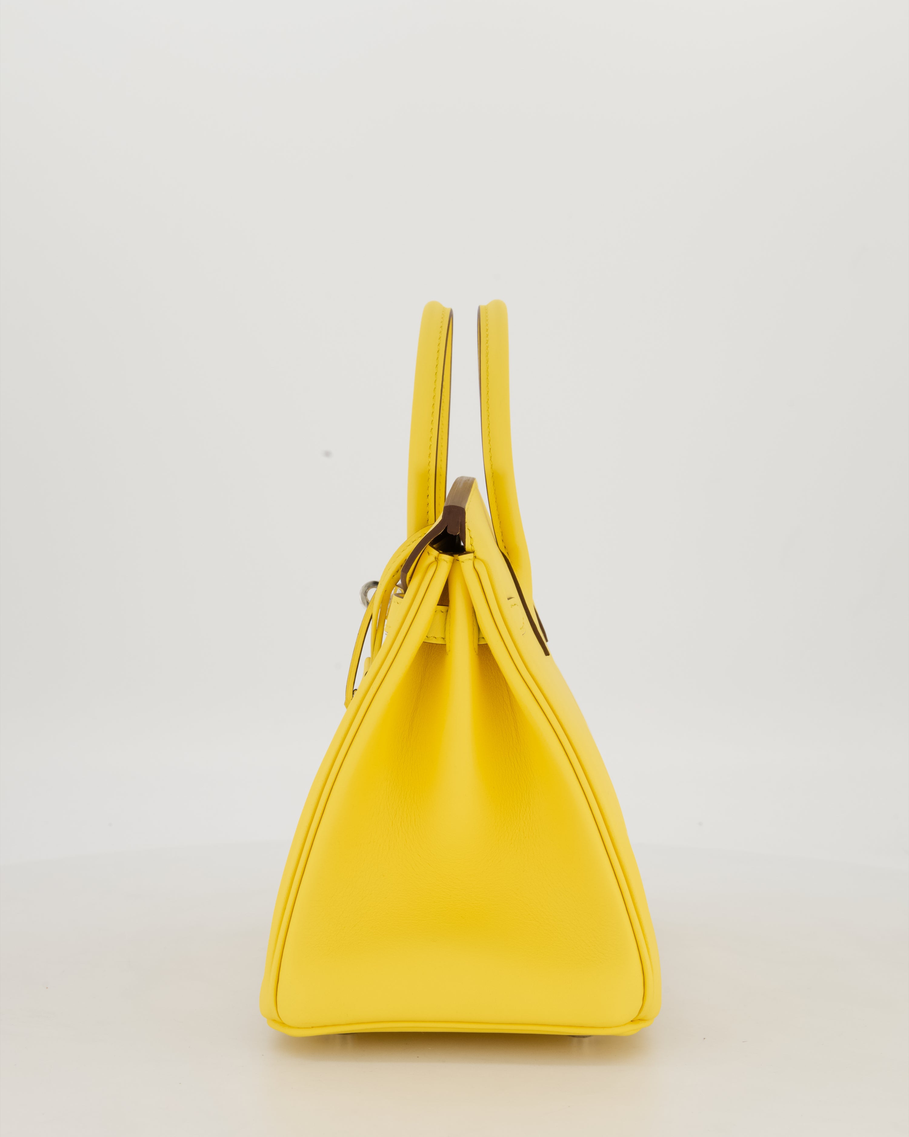 *RARE COLOUR* Hermès Birkin 25 Retourne Bag in Jaune Mango Swift Leather with Palladium Hardware