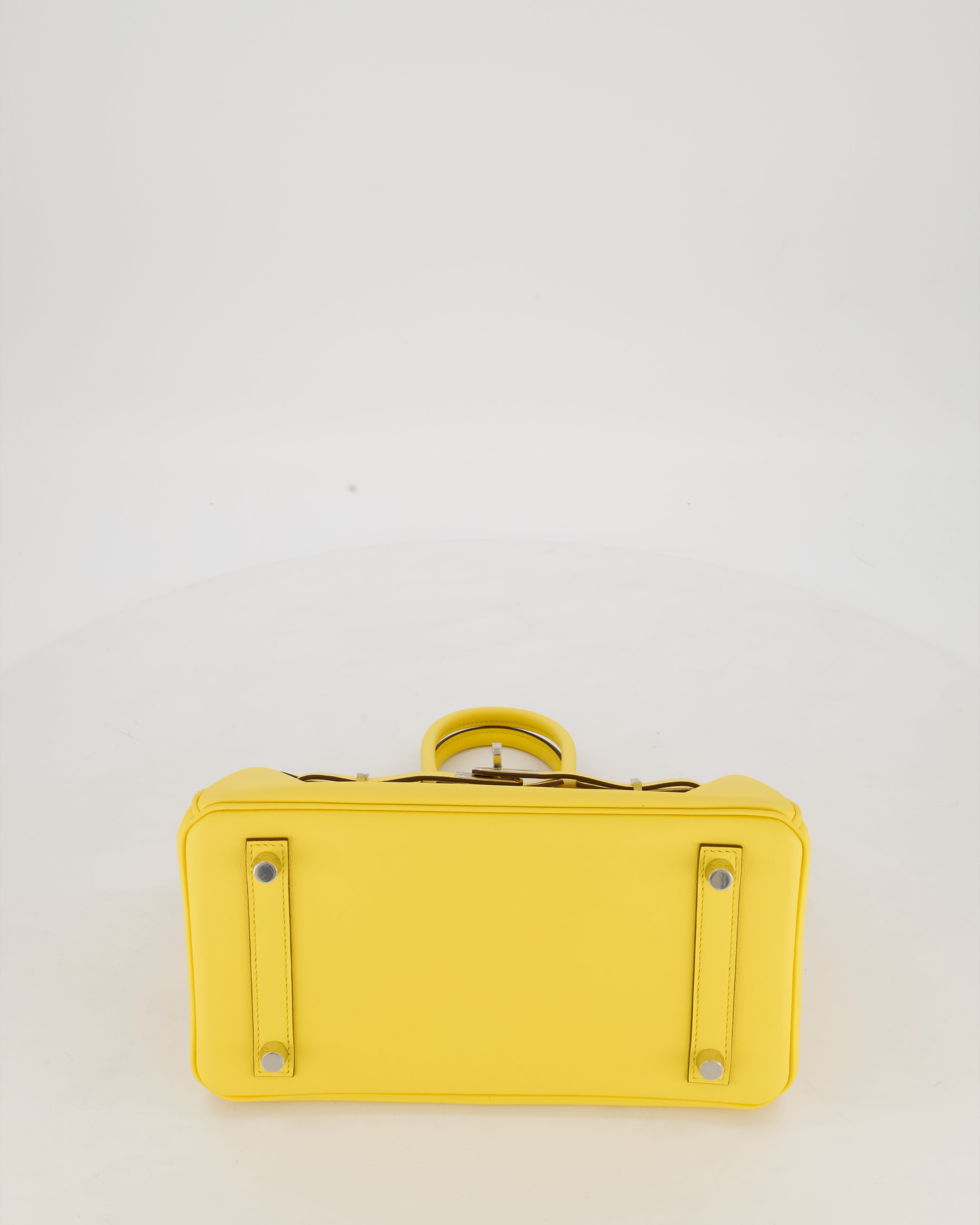 *RARE COLOUR* Hermès Birkin 25 Retourne Bag in Jaune Mango Swift Leather with Palladium Hardware
