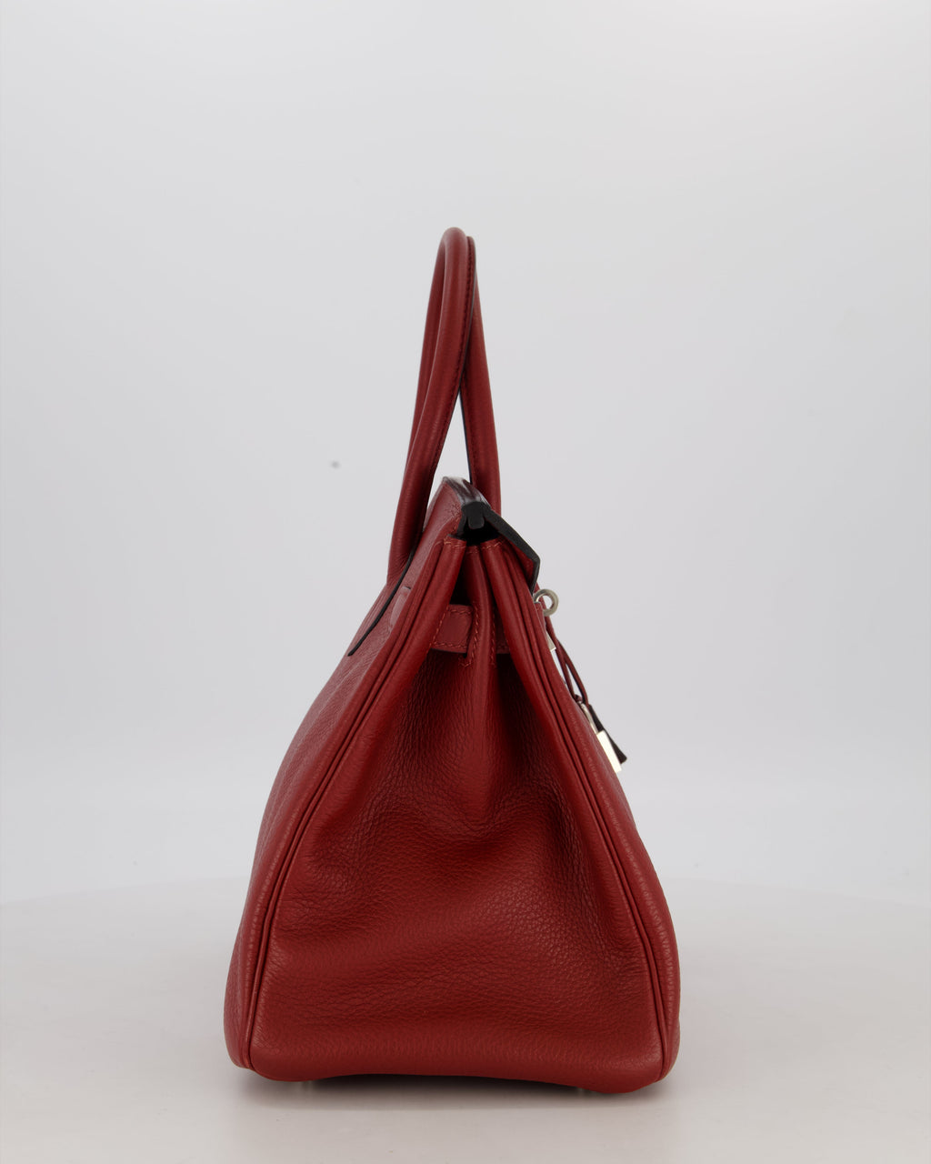 Hermès Birkin 30 Retourne Bag in Rouge H Togo Leather with Palladium Hardware