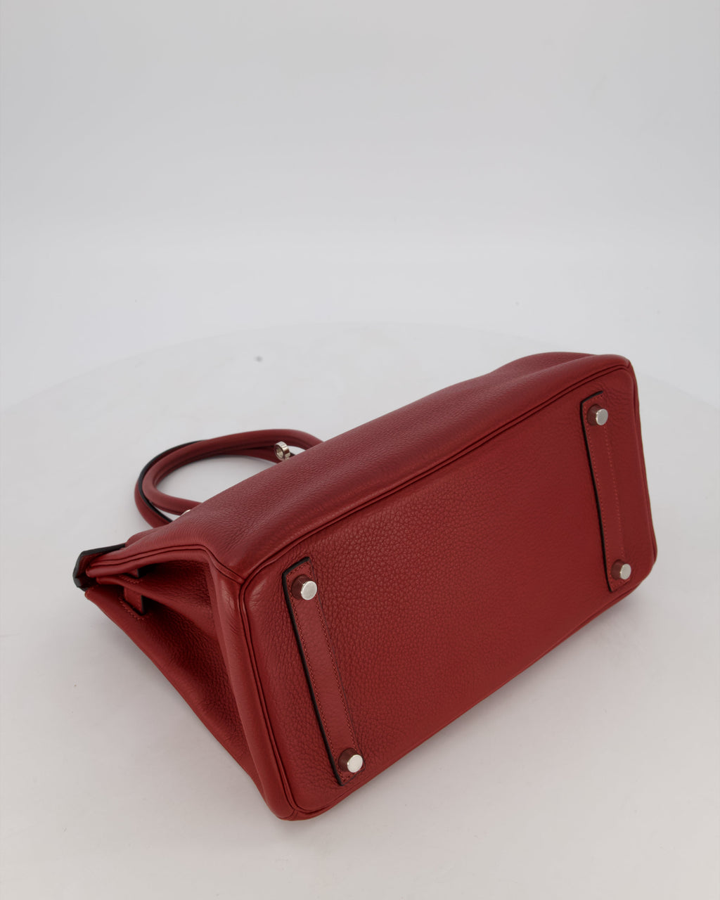 Hermès Birkin 30 Retourne Bag in Rouge H Togo Leather with Palladium Hardware